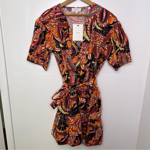 ALC Russet Multi Carey Dress - Picture 3 of 6